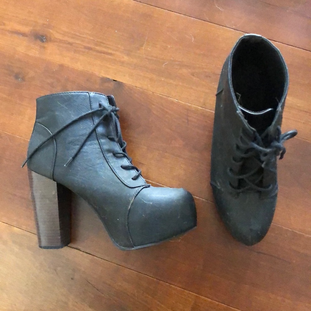 Brand new black booties
